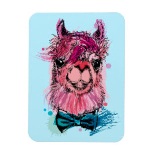 Magnet Flexible Lama rose mignon
