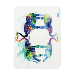 Magnet Flexible L'amour des éléphants