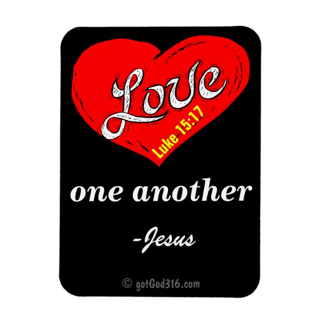 Magnet Flexible L'amour entre nous gotGod316.com Jésus (Vertical)