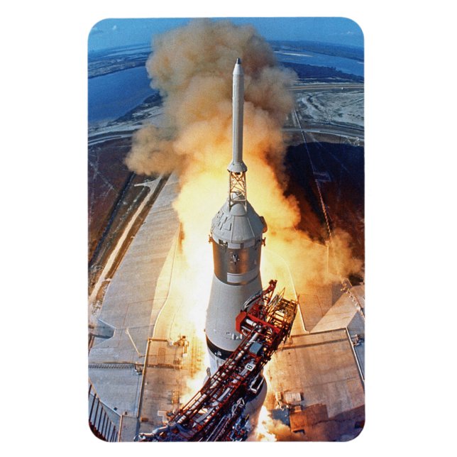 Magnet Flexible Lancement de la fusée d'atterrissage sur la Lune d (Vertical)