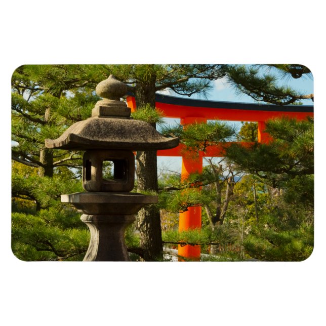 Magnet Flexible Lantern en pierre et porte Torii (Horizontal)