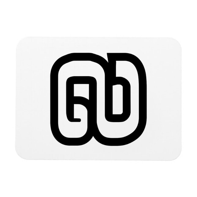 Magnet Flexible Lao / Laos Numéro Neuf / 9 / ໙ (Kao/Gao) Laotien (Horizontal)