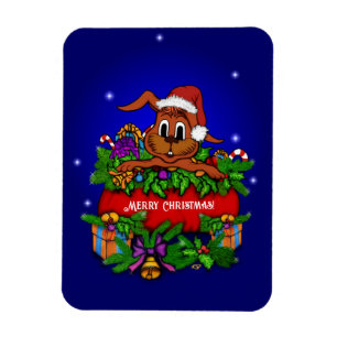 Magnet Flexible Lapin de Noël