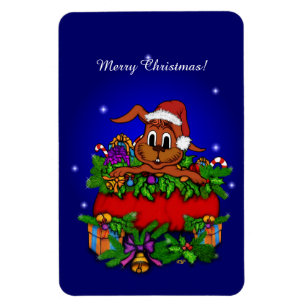 Magnet Flexible Lapin de Noël