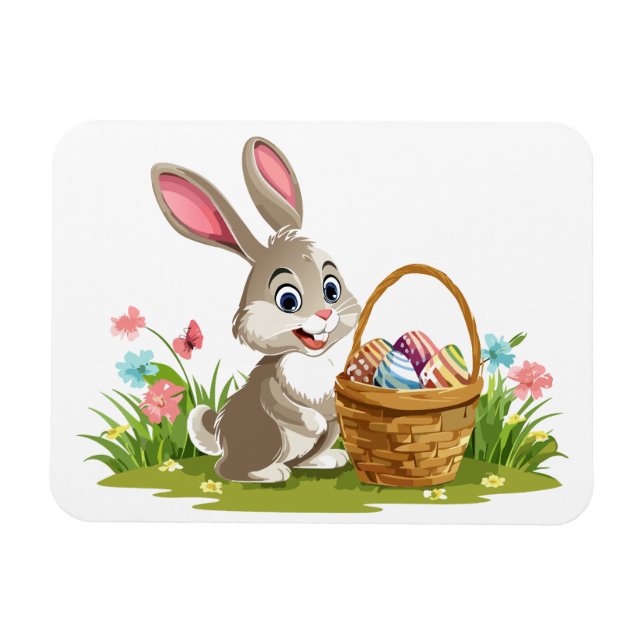 Magnet Flexible lapin de Pâques (Horizontal)
