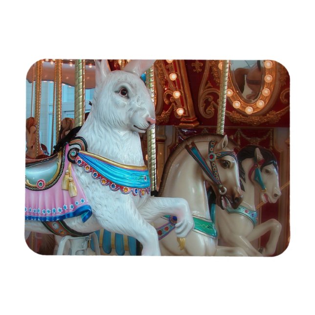 Magnet Flexible Lapin sur Merry-Go-Round (Horizontal)