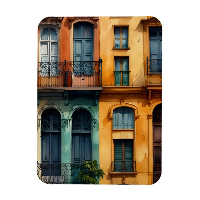 Magnet Flexible L'aquarelle de Buenos Aires (Vertical)