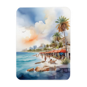 Magnet Flexible L'aquarelle de Cancun