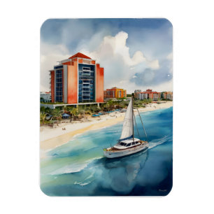 Magnet Flexible L'aquarelle de Cancun