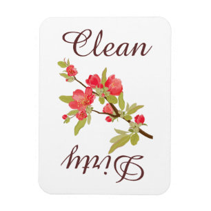 Magnet Flexible L'arbre rose de pays fleurit aimant de