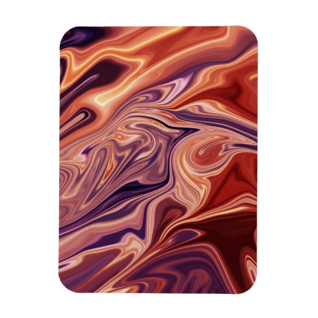 Magnet Flexible L'art abstrait de la lave (Vertical)