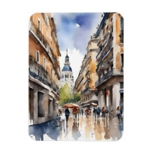 Magnet Flexible L'art de l'aquarelle à Madrid