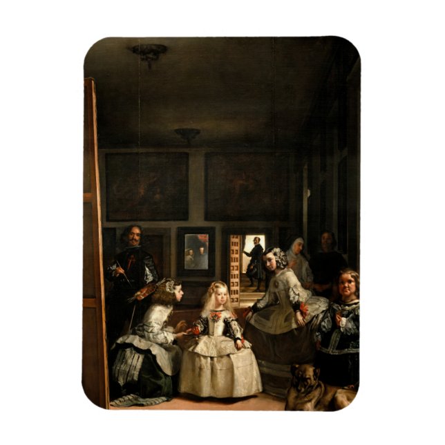 Magnet Flexible Las Meninas, 1656 by Diego Velazquez (Vertical)