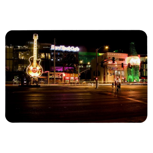Magnet Flexible Las Vegas Strip @ Night Aimant Flexible #5 (Horizontal)