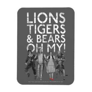 Magnet Flexible L'Assistant D'Oz™ Lions Tigers & Ours Oh My!