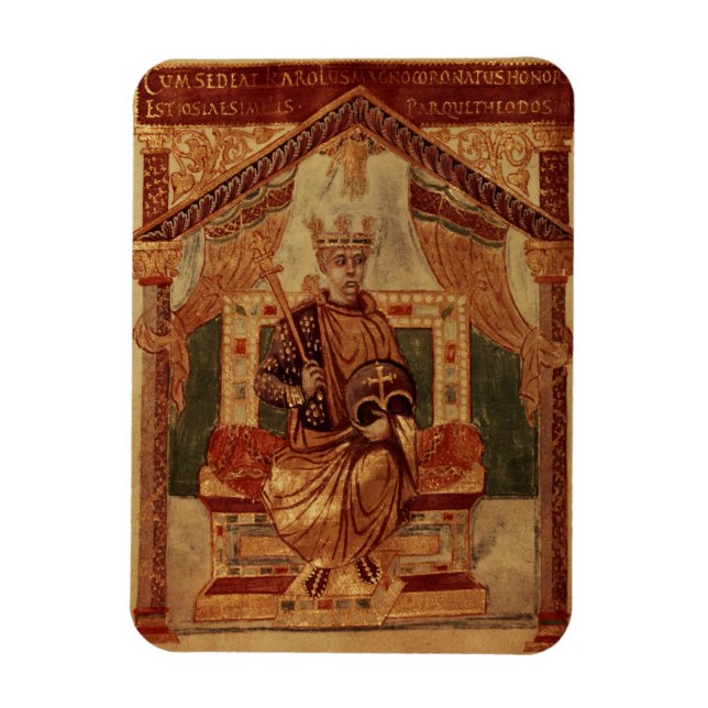 Magnet Flexible Lat 1152 f.3v Charlemagne (Carolus Magnus, Charles (Vertical)