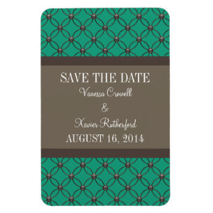 Magnet Flexible Lattice fantaisie Enregistrer la date Magnet, Emer