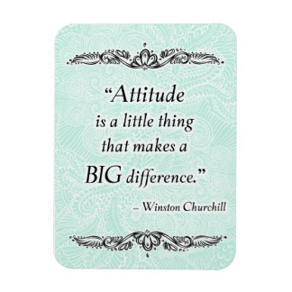 Magnet Flexible L'attitude est une petite chose - Citation positiv