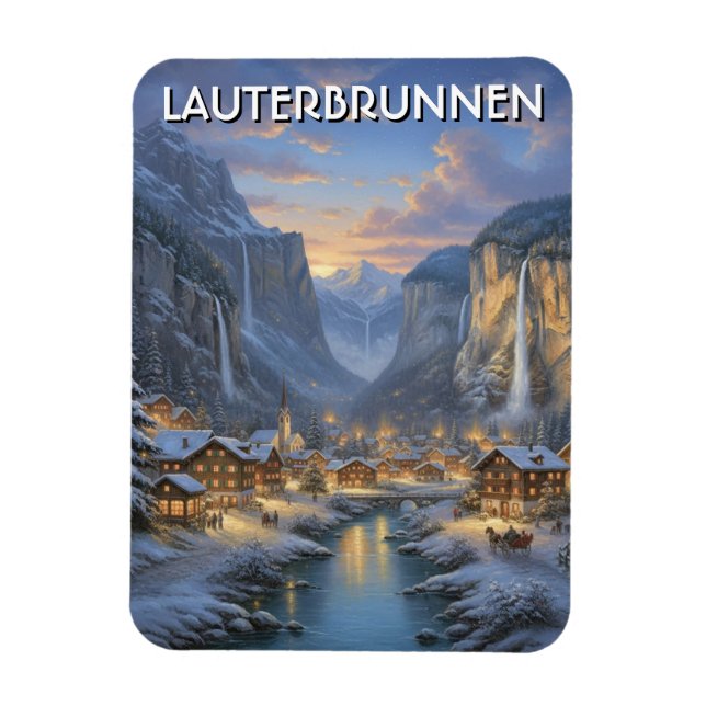 Magnet Flexible Lauterbrunnen Switzerland Travel (Vertical)