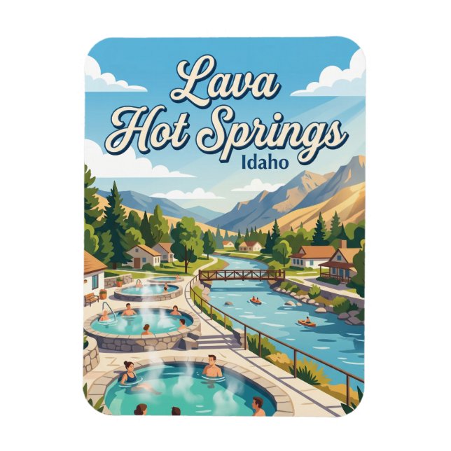 Magnet Flexible Lava Hot Springs Idaho (Vertical)