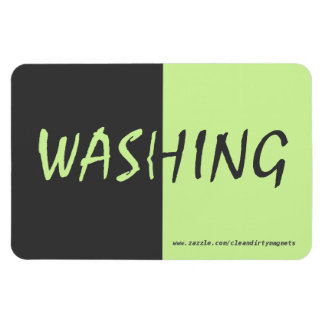 Magnet Flexible Lavage - gris foncé - avec adresse du site 4x6