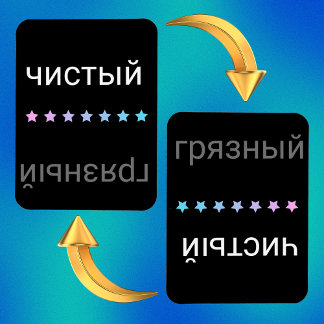 Magnet Flexible Lave-vaisselle russe propre et sale