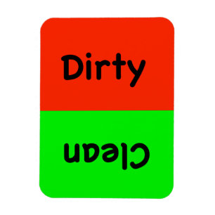 Magnet Flexible Lave-vaisselle sale/propre