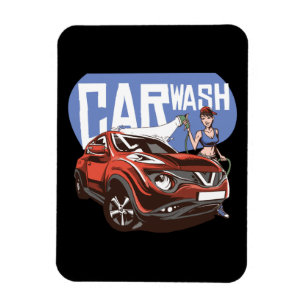 Magnet Flexible Lave-voiture fille