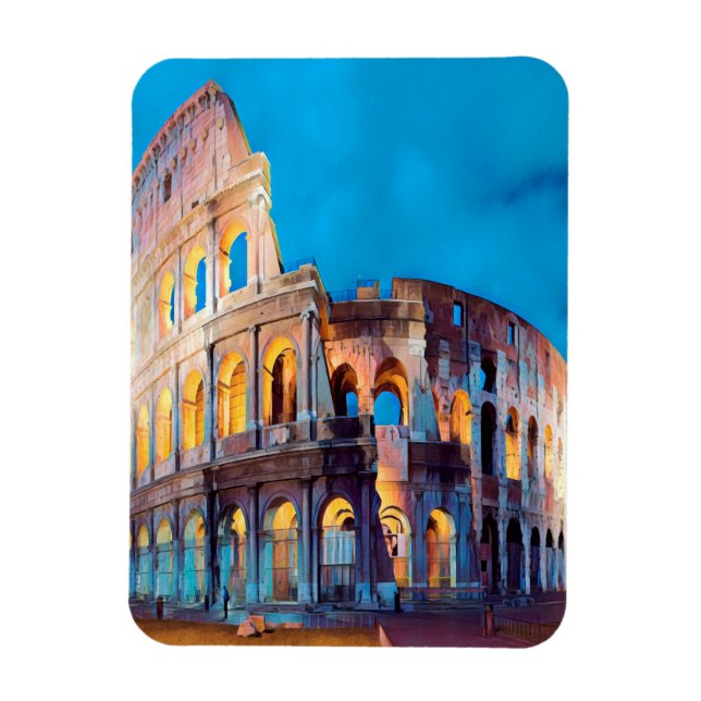 Magnet Flexible ldp COLOSSEUM Rome - par nuit (Vertical)