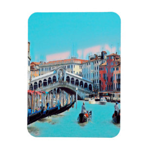 Magnet Flexible ldp VENICE - gondolas - rialto -