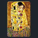 Magnet Flexible Le baiser, célèbre peinture de Gustav Klimt<br><div class="desc">Le Kiss,  peinture passionnée de l'artiste symboliste autrichien Gustav Klimt</div>
