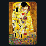 Magnet Flexible Le baiser de Gustav Klimt,<br><div class="desc">The Kiss, célèbre peinture d'art de Gustav Klimt.</div>