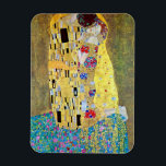 Magnet Flexible Le baiser de Gustav Klimt, Art Nouveau Vintage<br><div class="desc">Le Kiss (Der Kuss) (1907/08) de Gustav Klimt est probablement son oeuvre la plus célèbre. Klimt a commencé à y travailler en 1907 et c'est le point culminant de sa soi-disant "période d'or". The Kiss est une vintage peinture d'amour et d'amour de l'époque victorienne Symbolisme mettant en vedette un couple...</div>