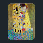 Magnet Flexible Le baiser de Gustav Klimt, Art Nouveau Vintage<br><div class="desc">Le Kiss (Der Kuss) (1907/08) de Gustav Klimt est probablement son oeuvre la plus célèbre. Klimt a commencé à y travailler en 1907 et c'est le point culminant de sa soi-disant "période d'or". The Kiss est une vintage peinture d'amour et d'amour de l'époque victorienne Symbolisme mettant en vedette un couple...</div>