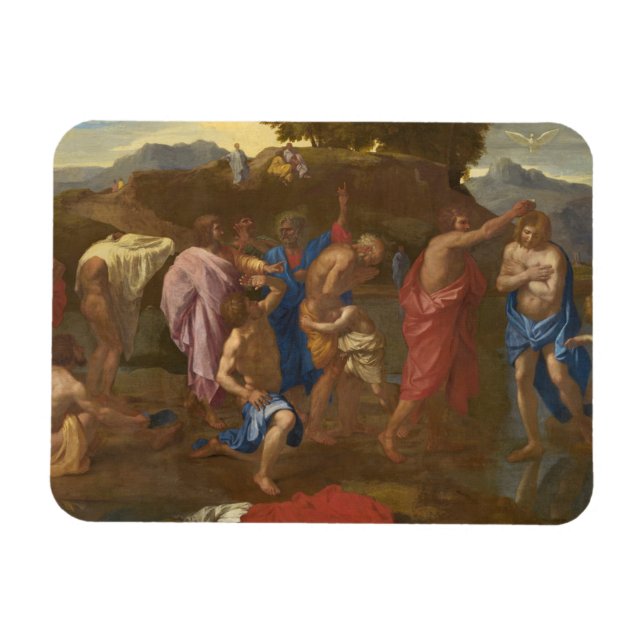 Magnet Flexible Le baptême du Christ, 1641-42 (Horizontal)