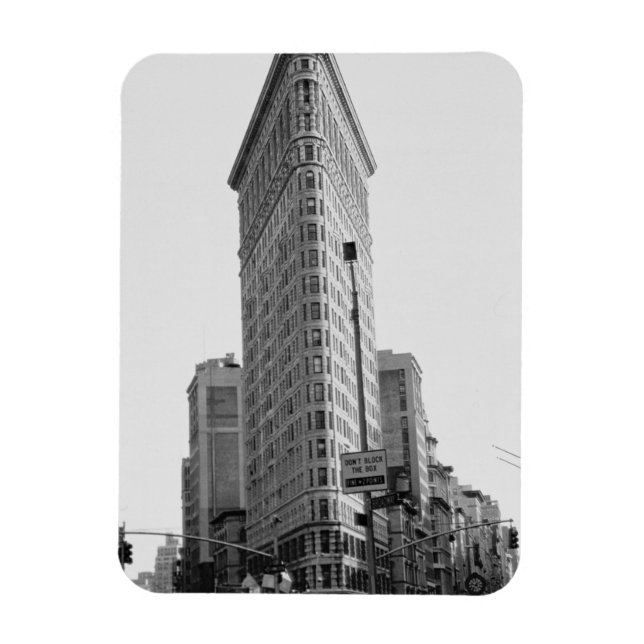 Magnet Flexible Le bâtiment Flatiron (photo) (Vertical)