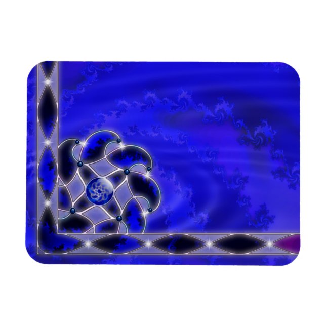 Magnet Flexible Le bleu comme aimant flexible de la mer (Horizontal)