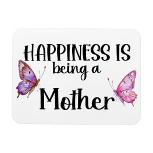 Magnet Flexible Le bonheur d'être une maman papillon Cadeau