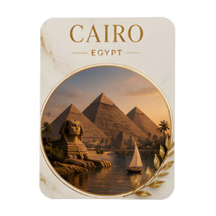 Magnet Flexible Le Caire Égypte Anciennes Pyramides & Patrimoine d