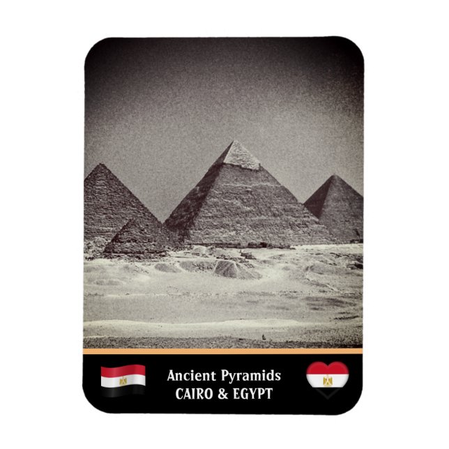 Magnet Flexible Le Caire, Pyramides égyptiennes - Egypte ancienne  (Vertical)