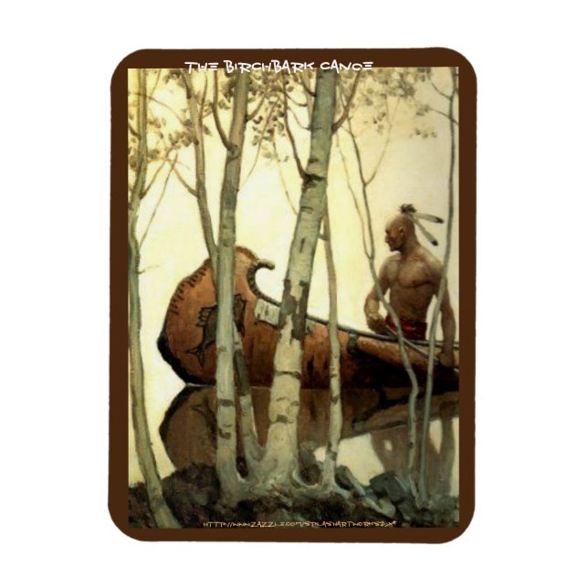 Magnet Flexible "Le canot d'écorce de bouleau" (Vertical)