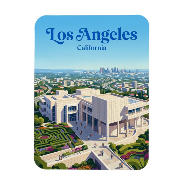 Magnet Flexible Le Centre Getty Californie (Vertical)