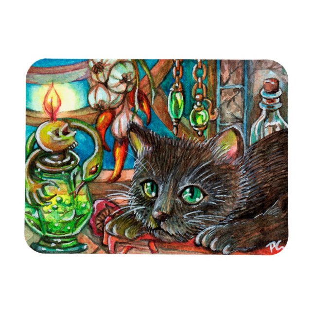 Magnet Flexible Le chat de l'alchimiste (Horizontal)