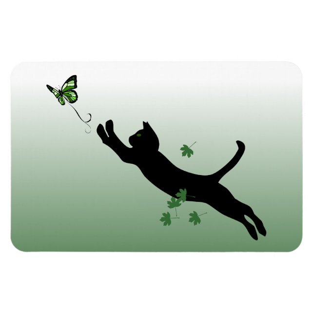 Magnet Flexible Le chat et le papillon (Horizontal)