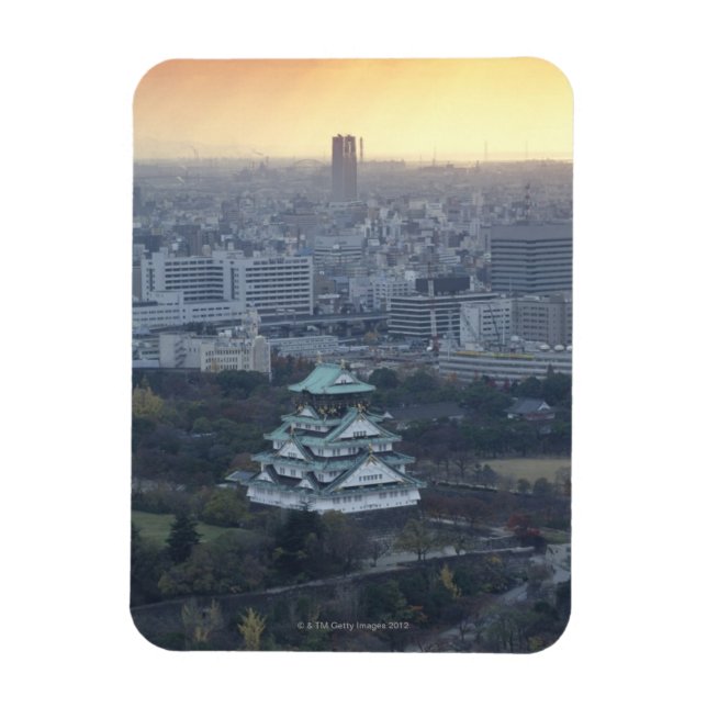 Magnet Flexible Le château d'Osaka (Vertical)