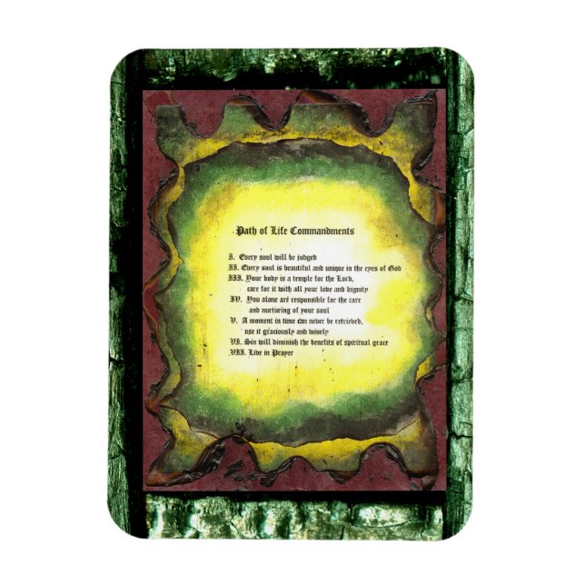 Magnet Flexible Le chemin de vie des commandements (Vertical)