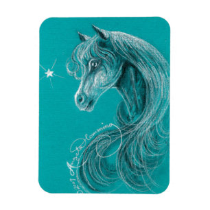 Magnet Flexible Le cheval Arabe songeur