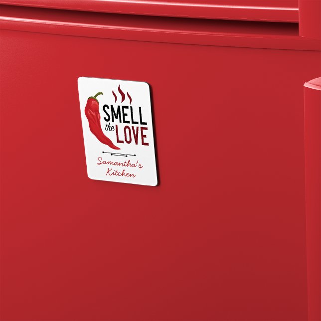 Magnet Flexible Le Chili rouge sent l'amour (Créateur téléchargé)
