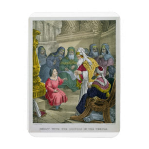 Magnet Flexible Le Christ avec les Médecins dans le Temple, d'une 