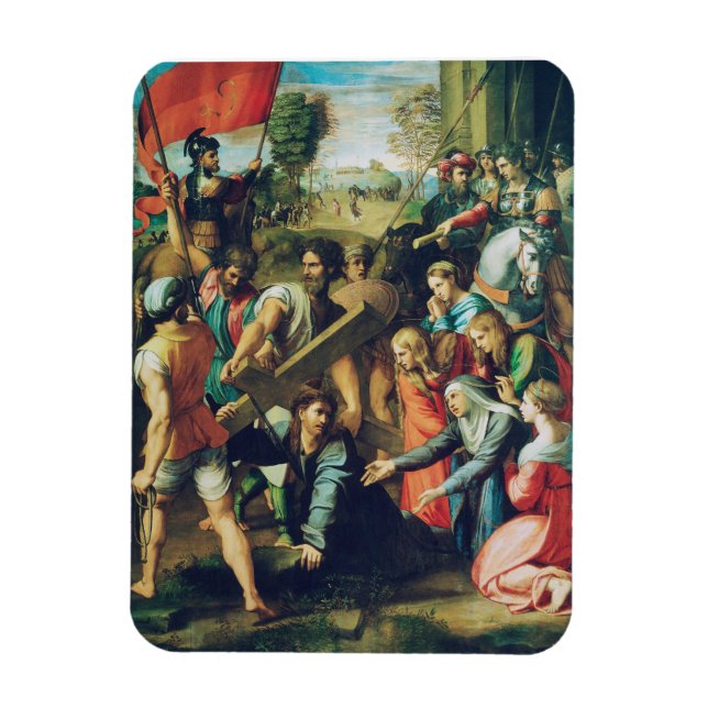 Magnet Flexible Le Christ tombant sur le chemin du Calvaire (Vertical)